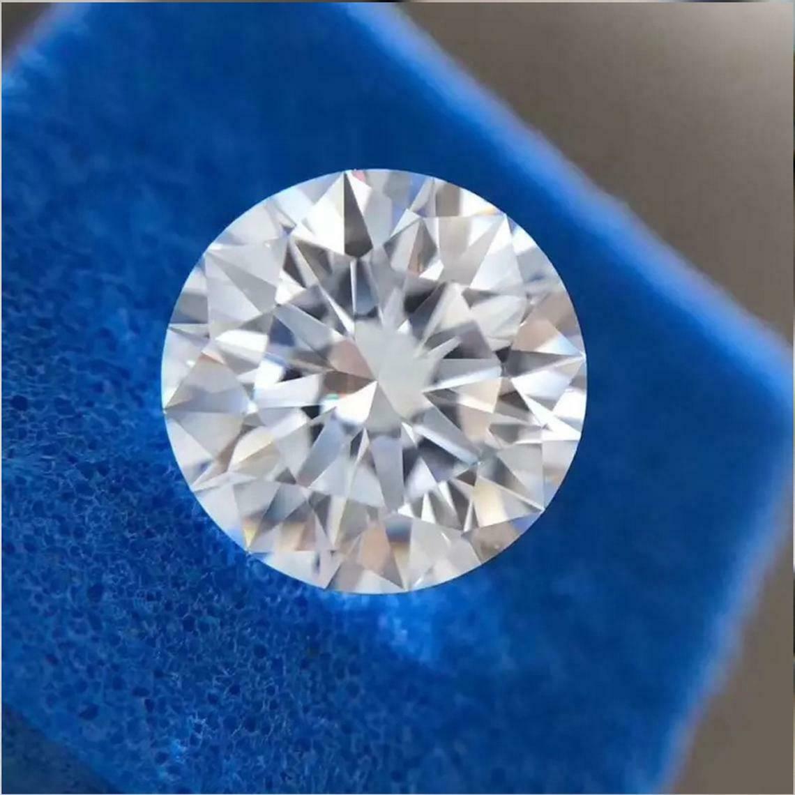 D Color VVS1 Round Lab Grown CVD Diamond 2 MM Size Loose Gemstones CERTIFIED