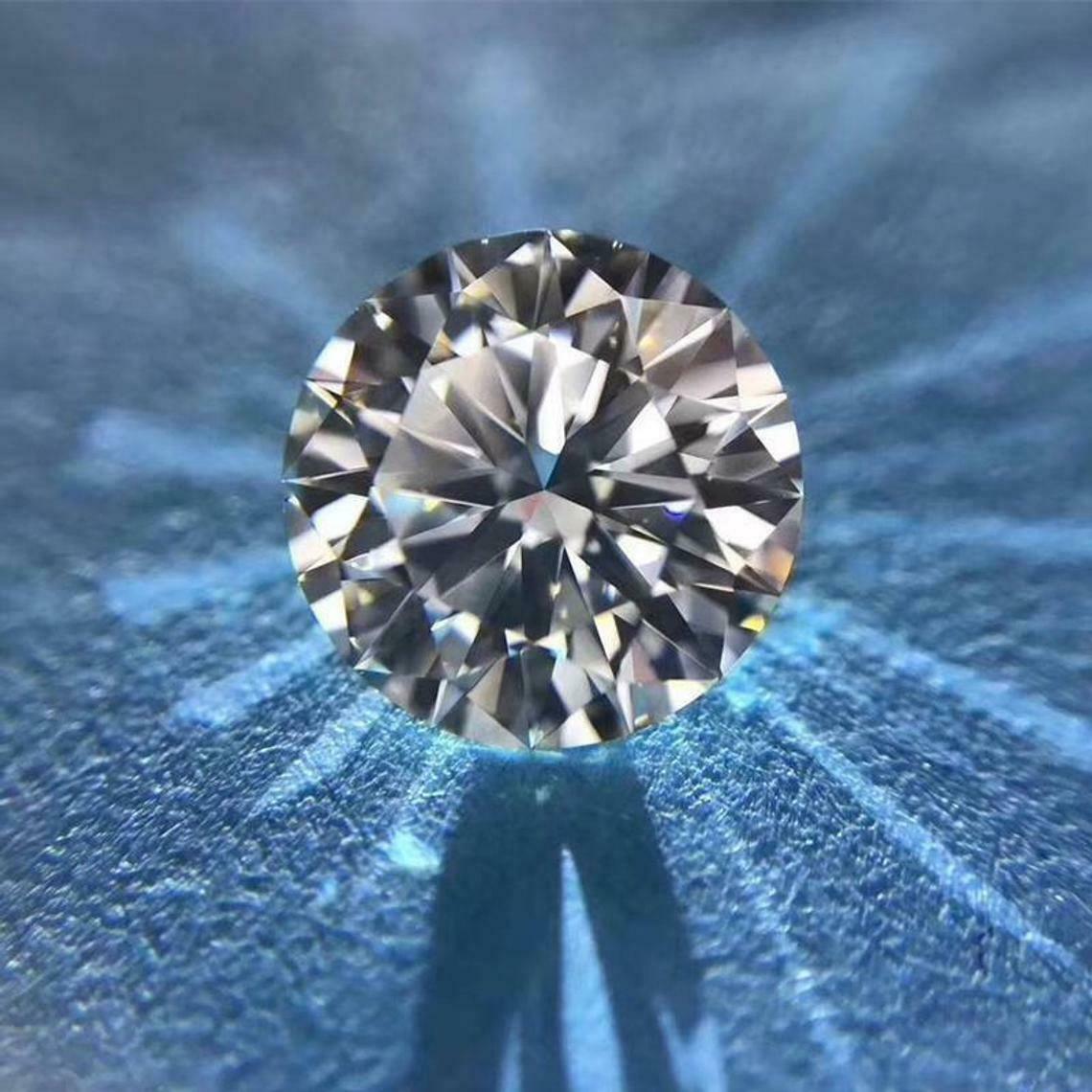 D Color VVS1 Round Lab Grown CVD Diamond 2 MM Size Loose Gemstones CERTIFIED