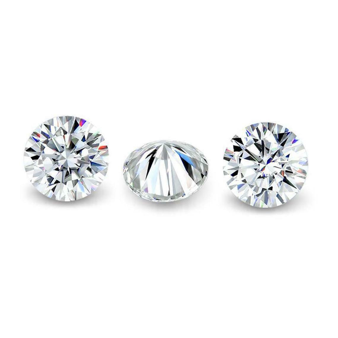 Synthetic Moissanite CERTIFIED Loose Diamonds CVD DEF Color VVS1 Round 2 MM