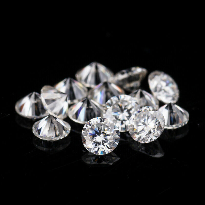 VVS1 2.00 mm Size 14 PCS LOT Synthetic Moissanite Loose Gemstones D Color
