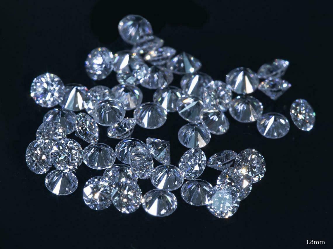 VVS1 2.00 mm Size 14 PCS LOT Synthetic Moissanite Loose Gemstones D Color