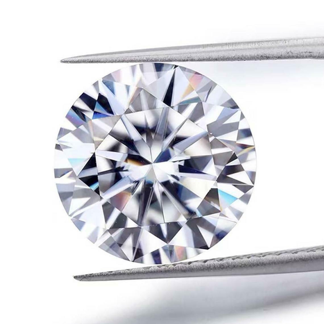 Synthetic Round VVS1  Moissanite 1.35 Carat DEF Color CVD Loose Gemstones