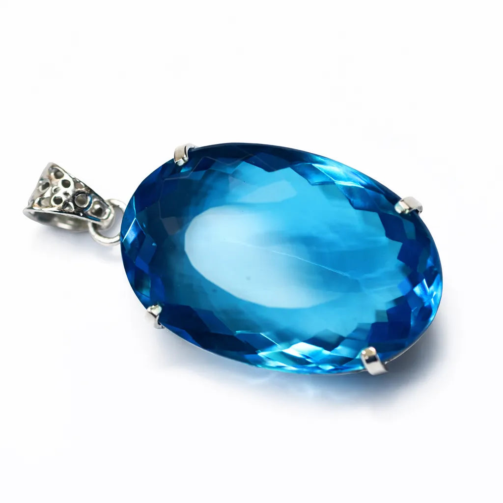 aquamarine pendant for women
