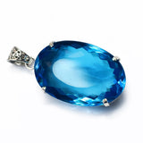 aquamarine pendant for women