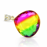 sterling silver tourmaline pendant