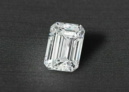 3.51 Ct Emerald 8x10 MM Synthetic Moissanite D Color GIR Loose Diamond