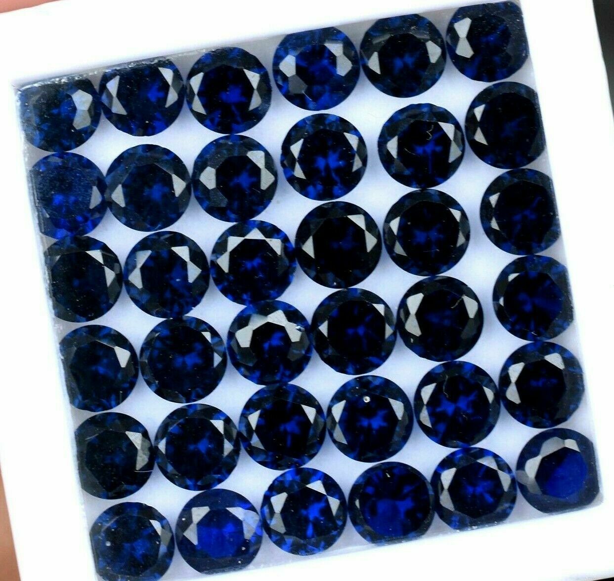 14 PCS Natural Sapphire CERTIFIED Loose Gemstone Lot Ceylon Blue Round Cut