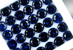 14 PCS Natural Sapphire CERTIFIED Loose Gemstone Lot Ceylon Blue Round Cut