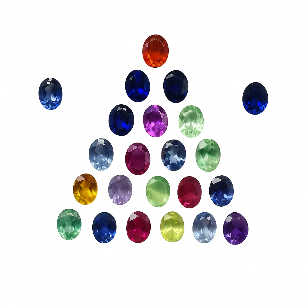 7x5 mm 8 Pcs Natural Sapphire Untreated Oval Cut Loose Gemstone Lot CERTIFIED