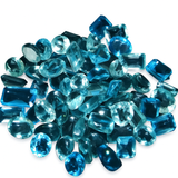Mix Shape 50.10 Ct Natural Blue Aquamarine Loose CERTIFIED Gemstone Lot AU-15845345 002