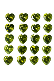 15 Pcs Natural Gemstone Precious Green Sapphire CERTIFIED Loose Heart 5 MM Lot