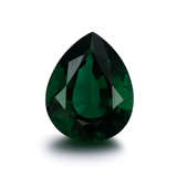 Natural Deep Green Pear Cut 7.80 Ct CERTIFIED Tourmaline Loose Gemstone