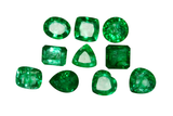 82.10 Ct Natural CERTIFIED Emerald Green Emerald Cut Loose Gemstones Lot 10 Pcs
