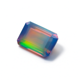 Emerald Cut CERTIFIED 18.15 Ct Natural Boulder Opal Brilliant Loose Gemstone