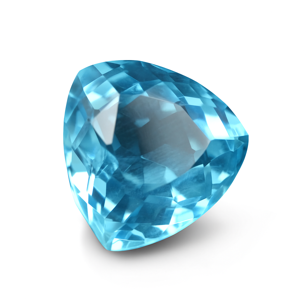 Hurry Up For Excellent Offer !! 12.99 Ct Trillion Cut Certified Natural Loose Gemstone Blue Aquamarine Gem |  Best For Calming and Soothing & Spiritual Growth