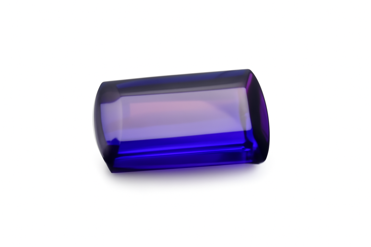 Extremely Natural Purple Tanzanite 11.75 Ct Fancy Cut CERTIFIED Loose Gemstone