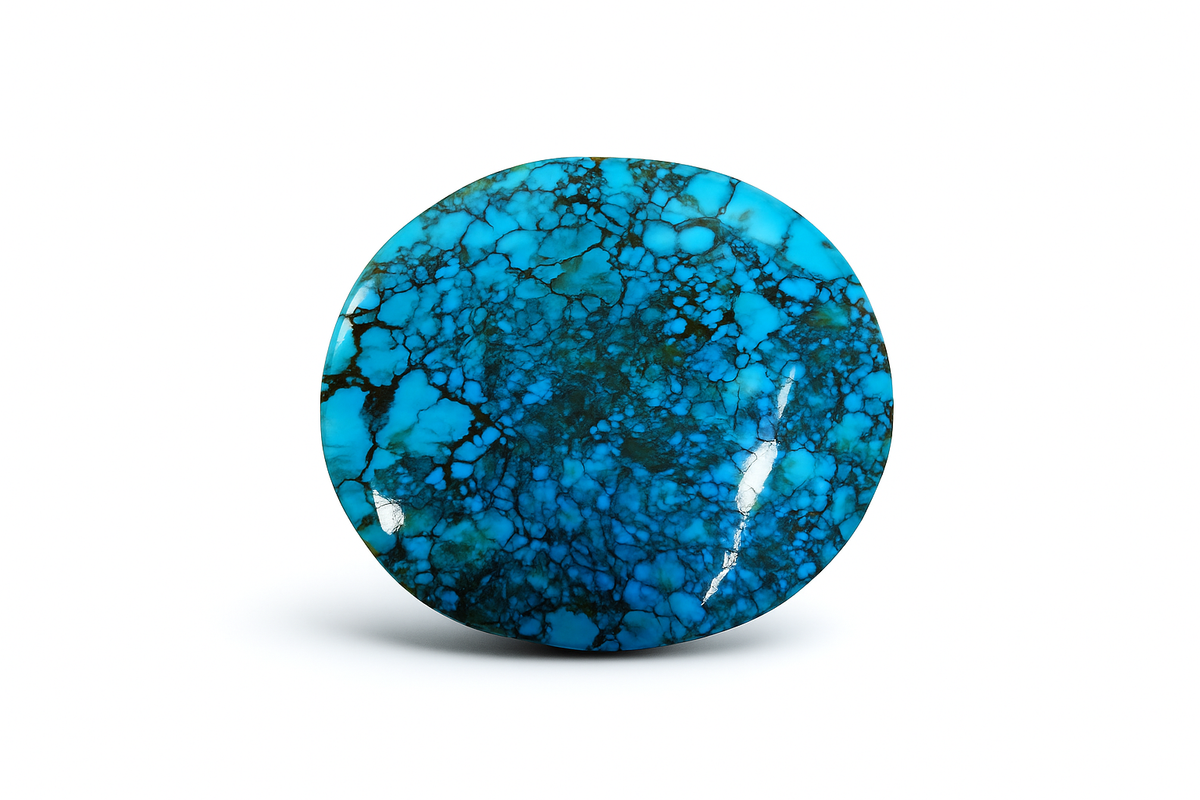 Blue Turquoise Excellent Oval Shape 77.50  Ct Natural Loose Gemstone CERTIFIED