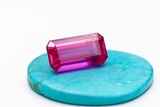 13.05 Carat Baguette Cut Natural Certified Pink Sapphire Loose Gemstone From Sri Lanka Best Sapphire For Jewelry