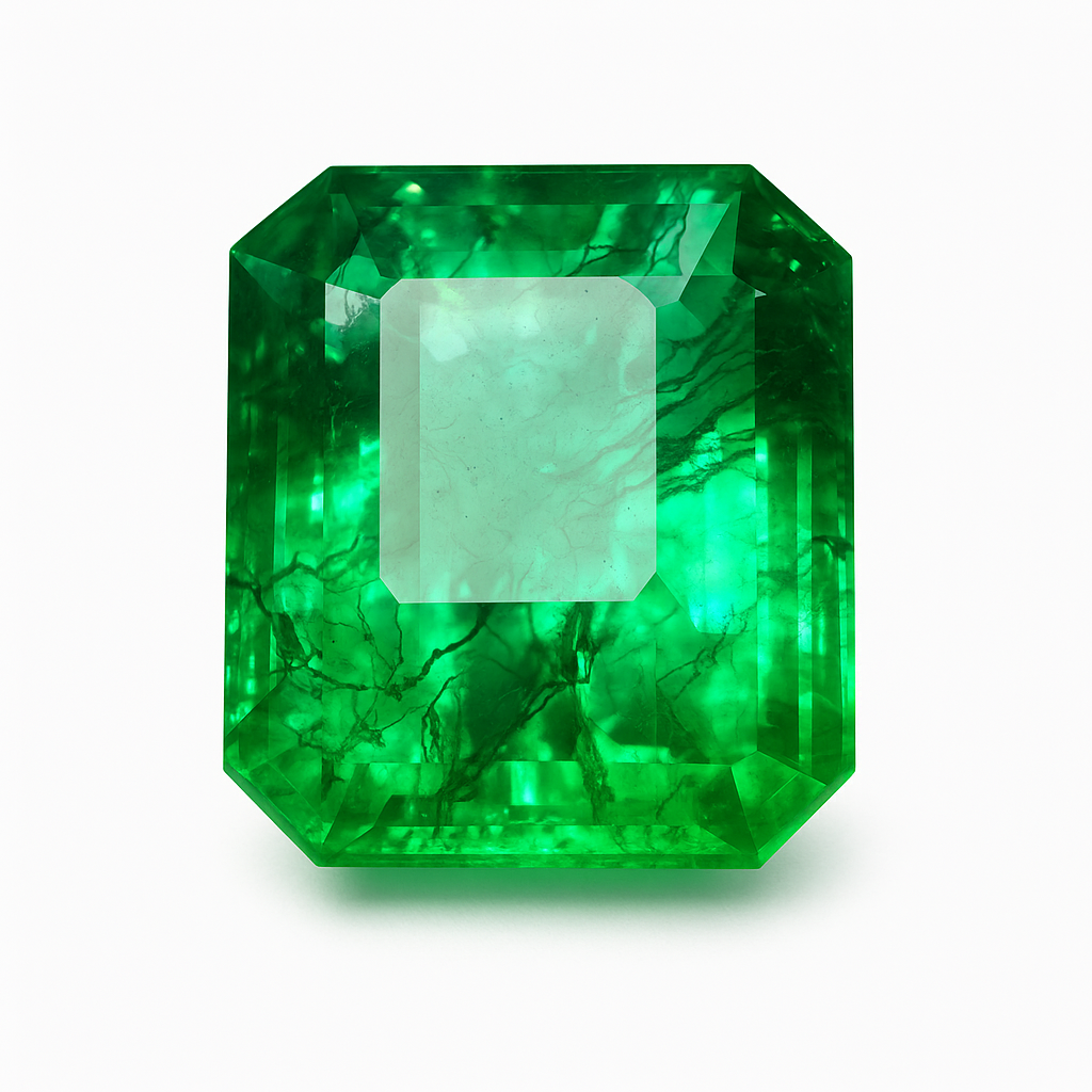 10.89 Carat CERTIFIED Loose Gemstone Ring Size Natural Emerald Green Emerald Cut