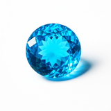 10 Ct Natural Aquamarine Round Shape loose Gemstone CERTIFIED Blue Ring Size