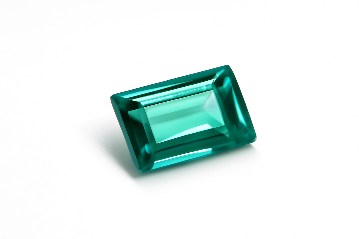 10.10 Ct Natural Tourmaline CERTIFIED Green Baguette Shape Loose Gemstone