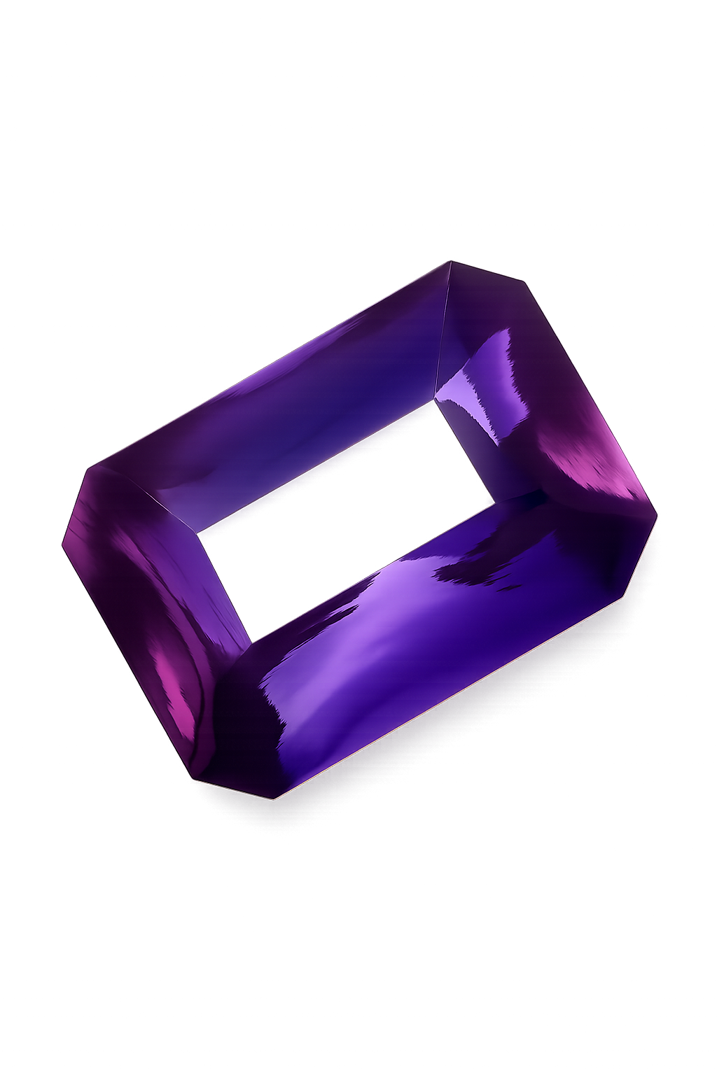 NATURAL Tanzanite Purple Rare Emerald Cut Ring Size 12.00 Ct CERTIFIED Gemstone