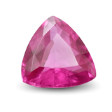 Trillion Shape Loose Gemstone Pink Ruby Natural 9.35 Ct CERTIFIED
