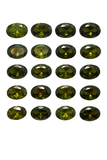 9 Pcs Natural Untreated Green Sapphire Oval Cut CERTIFIED Gemstone 7x5 mm Lot