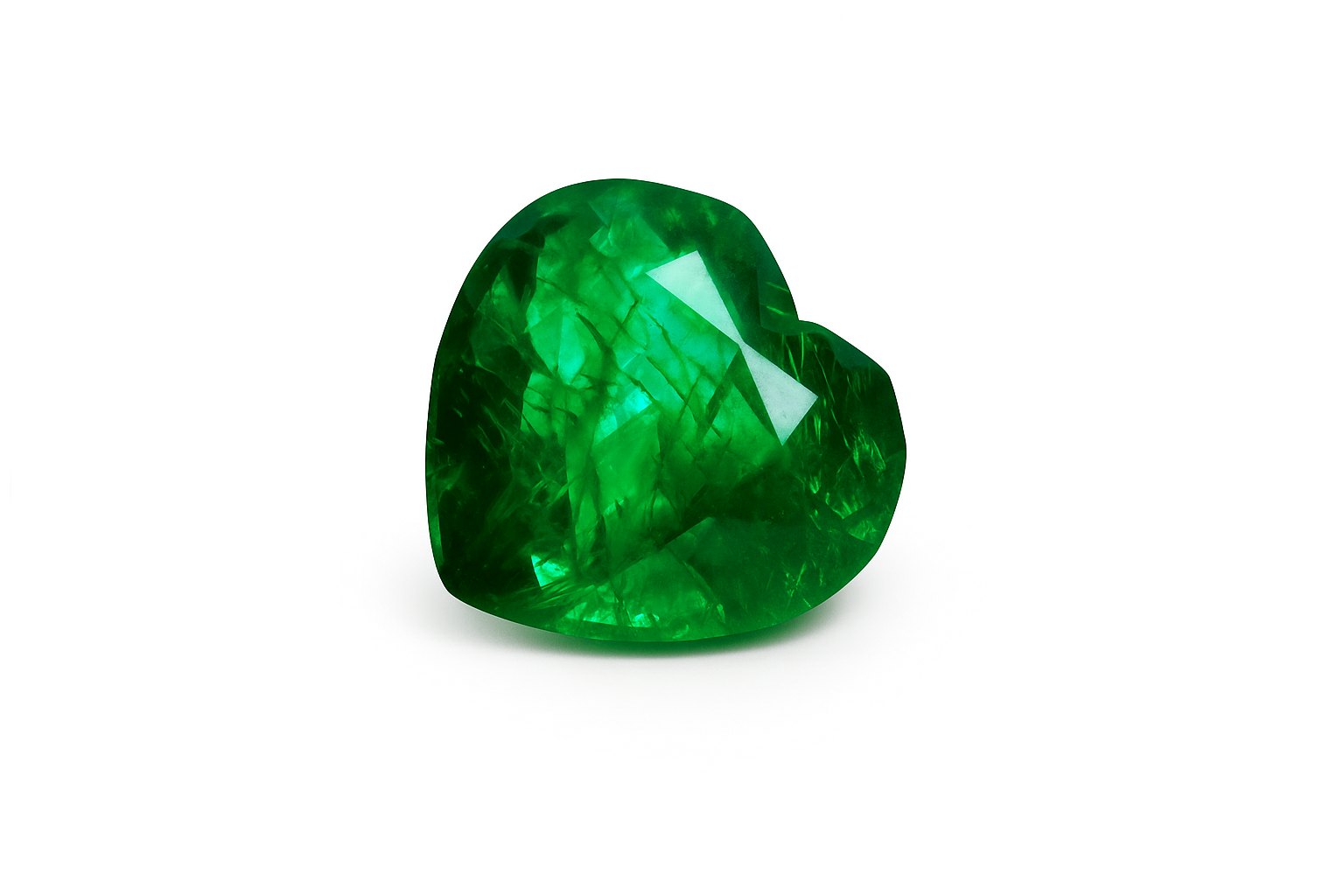 Natural Green Emerald Heart Cut 8.23 Carat CERTIFIED Colombian Loose Gemstone
