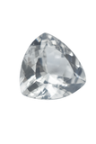 CERTIFIED White Sapphire 10 Ct Trillion Cut Natural Earring Size Loose Gemstone