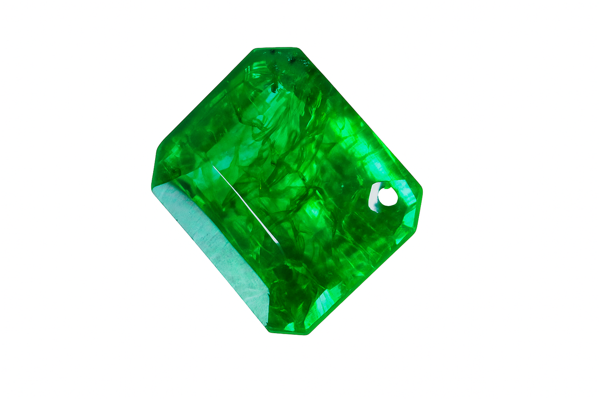 Emerald 10.20 Ct CERTIFIED Natural Green Emerald Cut Colombian Loose Gemstone