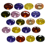 21 Pcs Oval Cut 7x5 MM Lot Mix Color Sapphire CERTIFIED Natural Gemstone