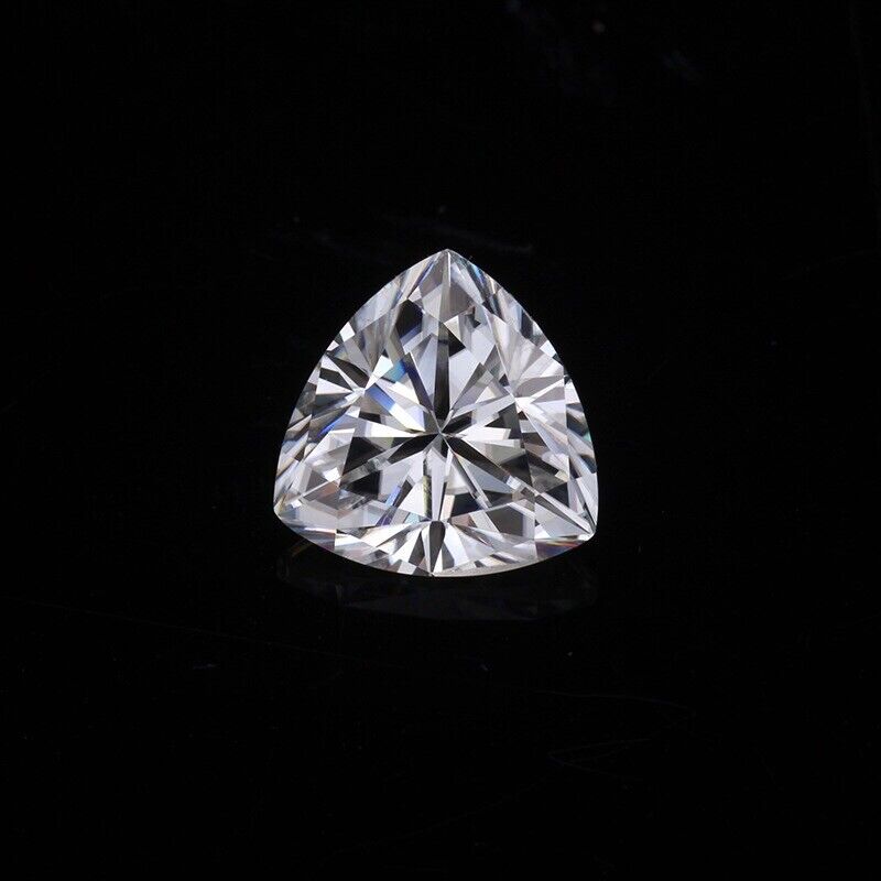 A++VVS1 Quality and CERTIFIED D White Color 3.5 mm Trillion Moissanite Gemstone