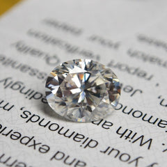 Oval Cut Moissanite Premium 3x4 mm D-White with CERTIFIED A++ VVS1 Clarity