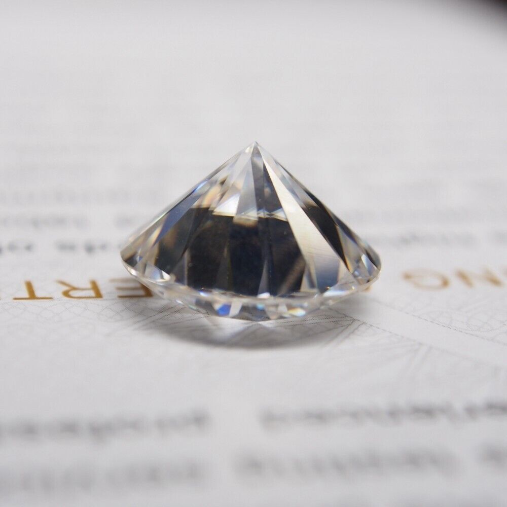VVS1 D Color Round Excellent Cut 9.50 MM Moissanite Gemstone CERTIFIED