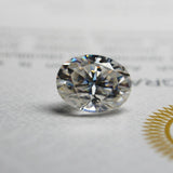 VVS1 Quality and D-White Color Precious Oval  Cut Moissanite 6x9 mm, CERTIFIED