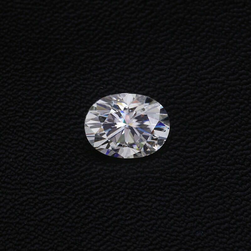 VVS1 Clarity and D-White Stunning 6x8 mm Oval Cut Moissanite GRA CERTIFIED