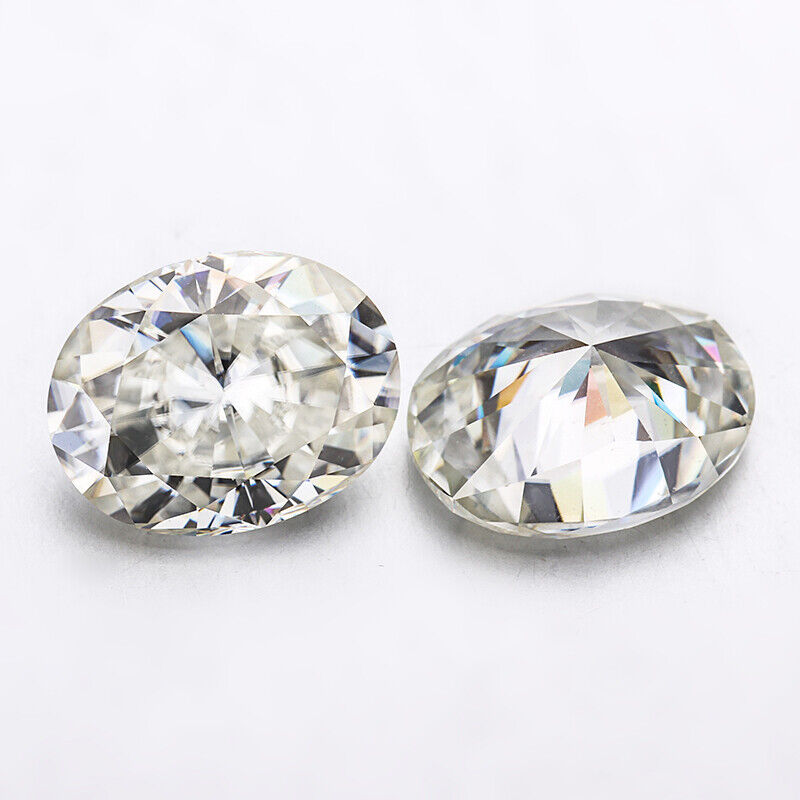 Oval Cut D-White Moissanite AA++ VVS1 Clarity GRA 5x7 mm CERTIFIED Gemstone