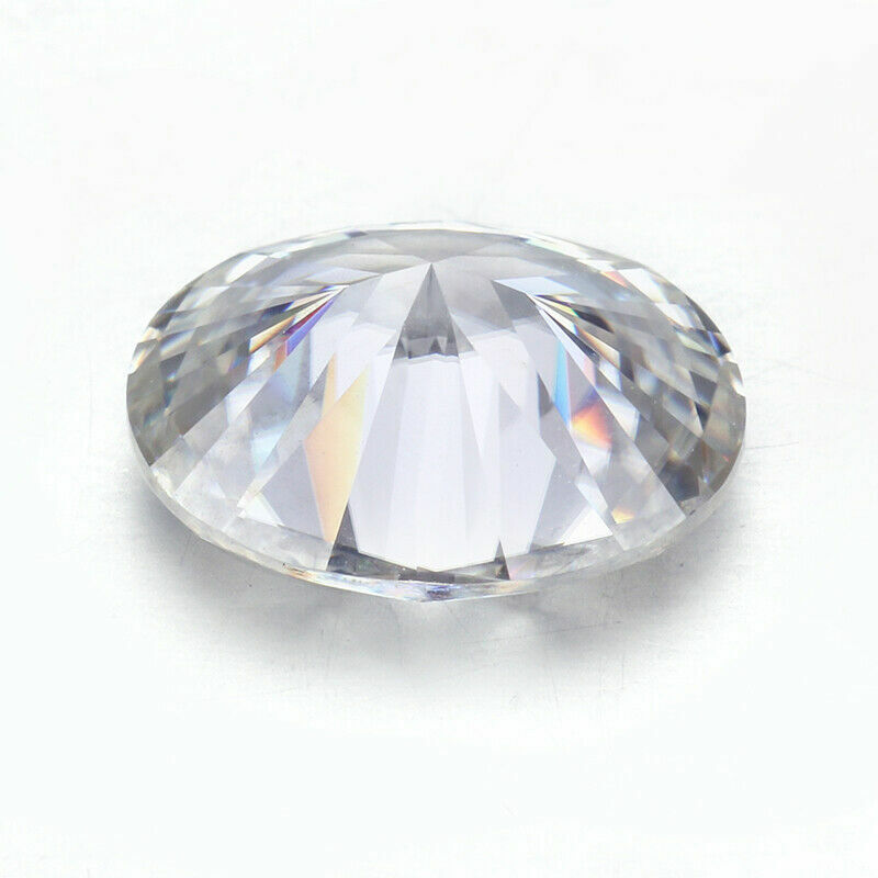 GRA CERTIFIED 5x10 mm Moissanite Oval Gemstone A++VVS1 Quality D White Color