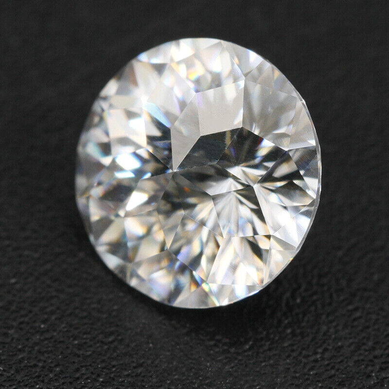 Round Excellent Cut VVS1 D Color 2 pcs 6.50 MM Moissanite Gemstone CERTIFIED