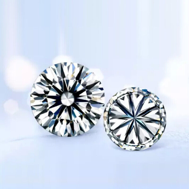 VVS1 D Color Round Excellent Cut 2 Pcs CERTIFIED 5 MM Moissanite Gemstone