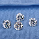 CERTIFIED VVS1 D Color Round Moissanite Gemstone Excellent Cut 10 MM