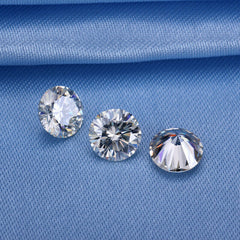 Round Excellent Cut VVS1 D Color 2 pcs 6.50 MM Moissanite Gemstone CERTIFIED