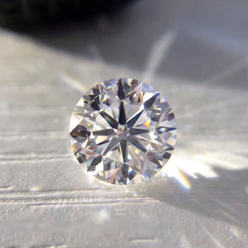 Round Excellent Cut 8 MM VVS1 D Color Moissanite Gemstone CERTIFIED