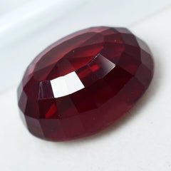 Precious Natural Red Ruby From Burma 30 to 35 Ct Gemstone CERTIFIED Oval Cut