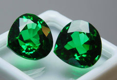 Tsavorite Green Garnet 16.65 Carat Pair Natural Green Garnet Pear Shape Certified Use For Gift Loose Gemstone gemsbuild 